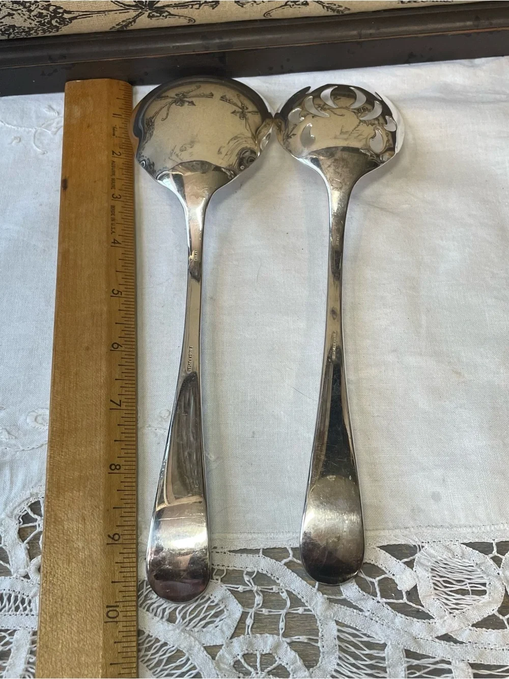 Vintage silver plated serving piece set Italy